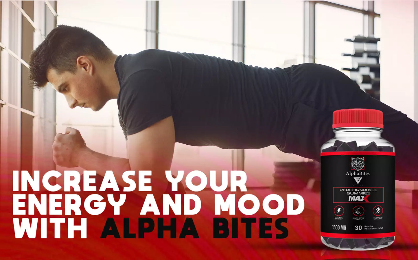 Alpha Bites Max Gummies AlphaBites Max Supplement (3 Pack) 90 Gummies