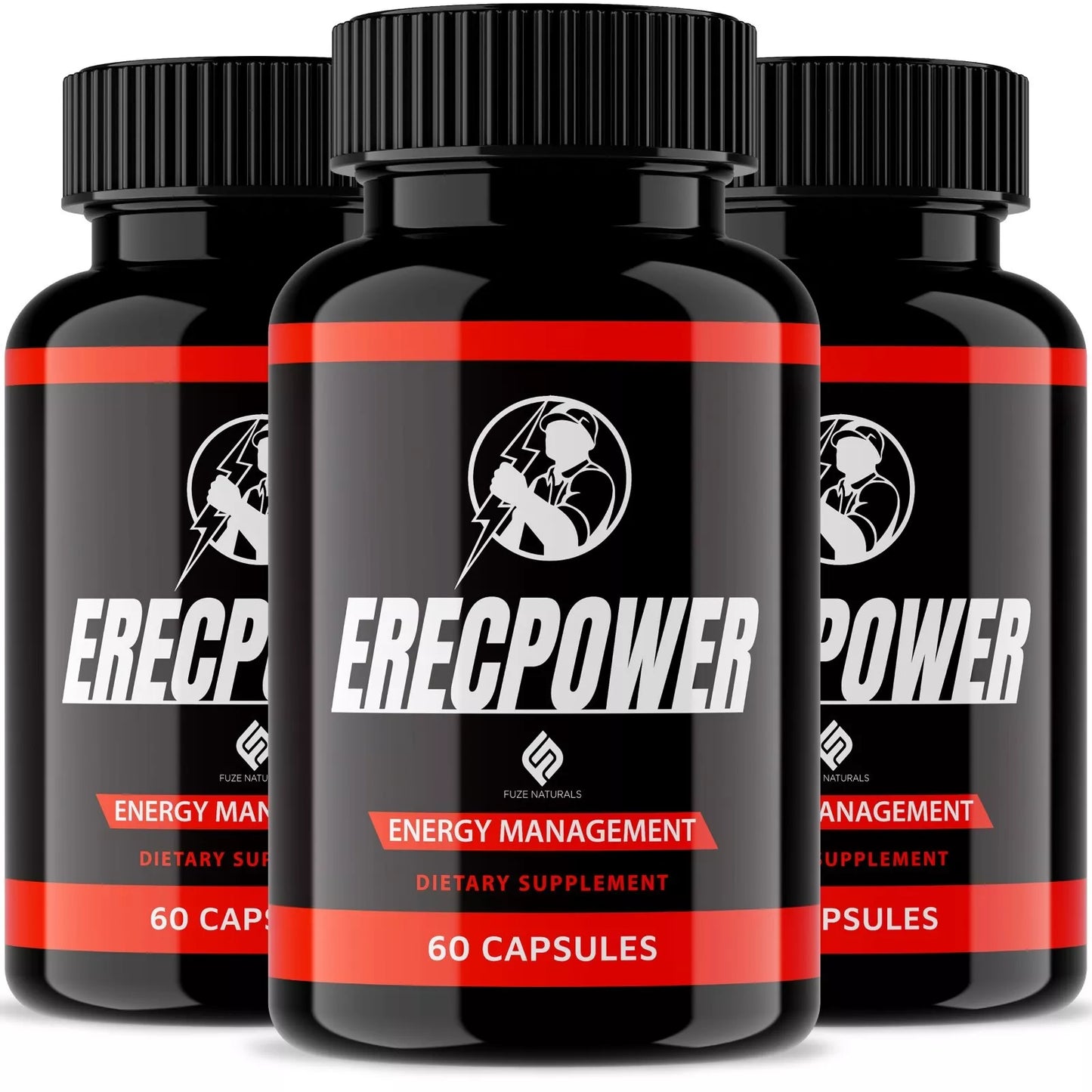 Erecpower for Men, Erec Power Advance Male Support Pills(3 Pack)(180 Capsules)