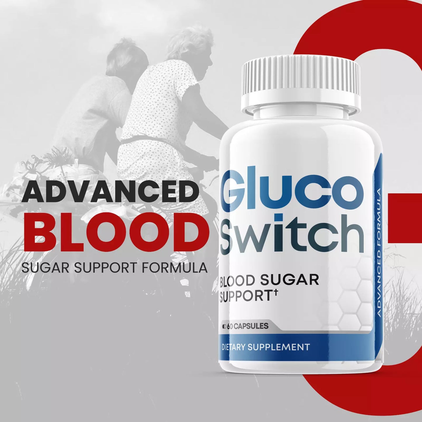 Gluco Switch Capsules, Glucoswitch Blood Sugar Support (3 Pack)(180 Capsules)