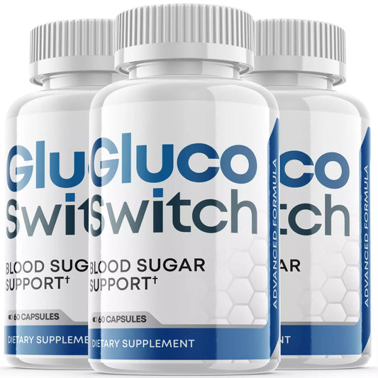 Gluco Switch Capsules, Glucoswitch Blood Sugar Support (3 Pack)(180 Capsules)