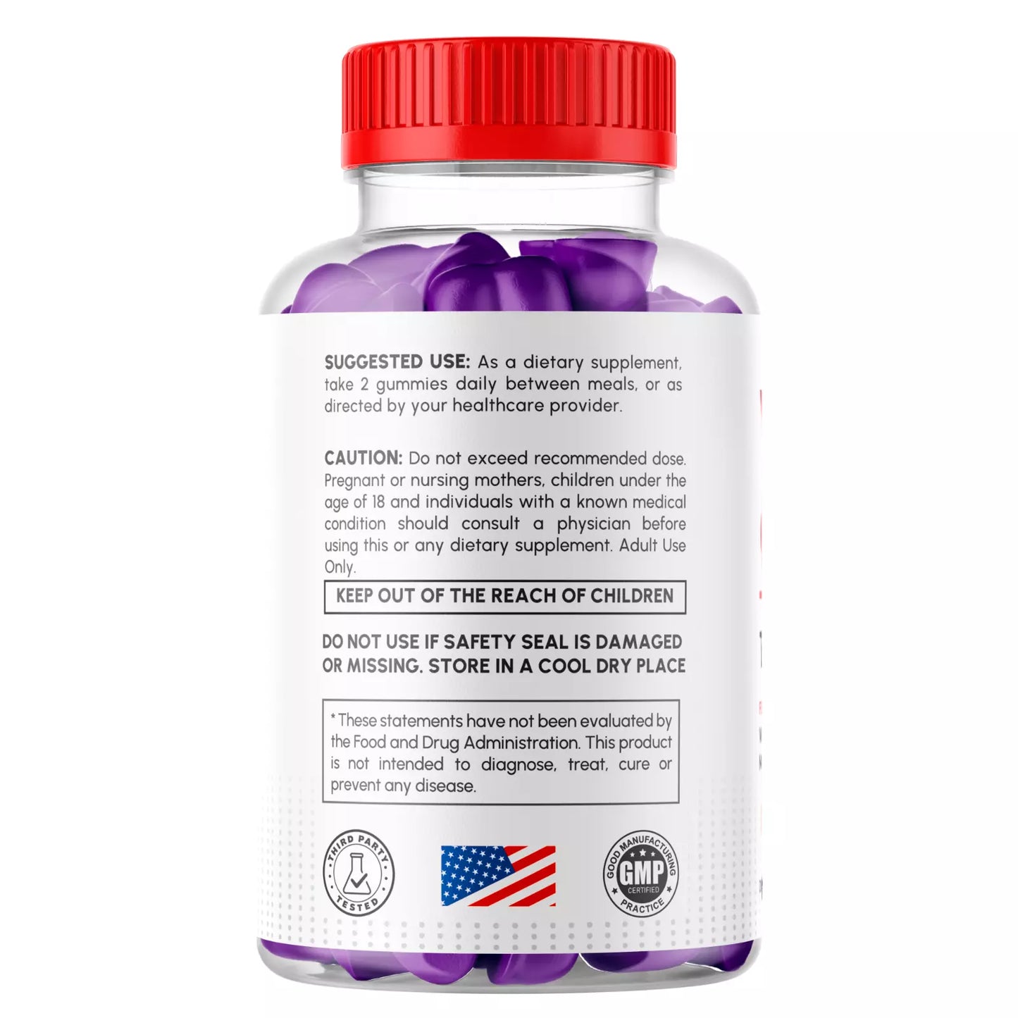 Vital Grow XL Gummies For Men - Advanced Formula Vitamin Supplement(3 Pack)(180CT)